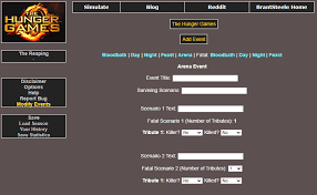 Hunger Games Simulator
